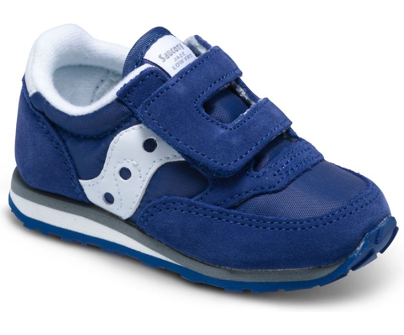 Tenis Saucony Baby Jazz Hook & Loop Niños Azul Marino Blancos | México 706RVDW